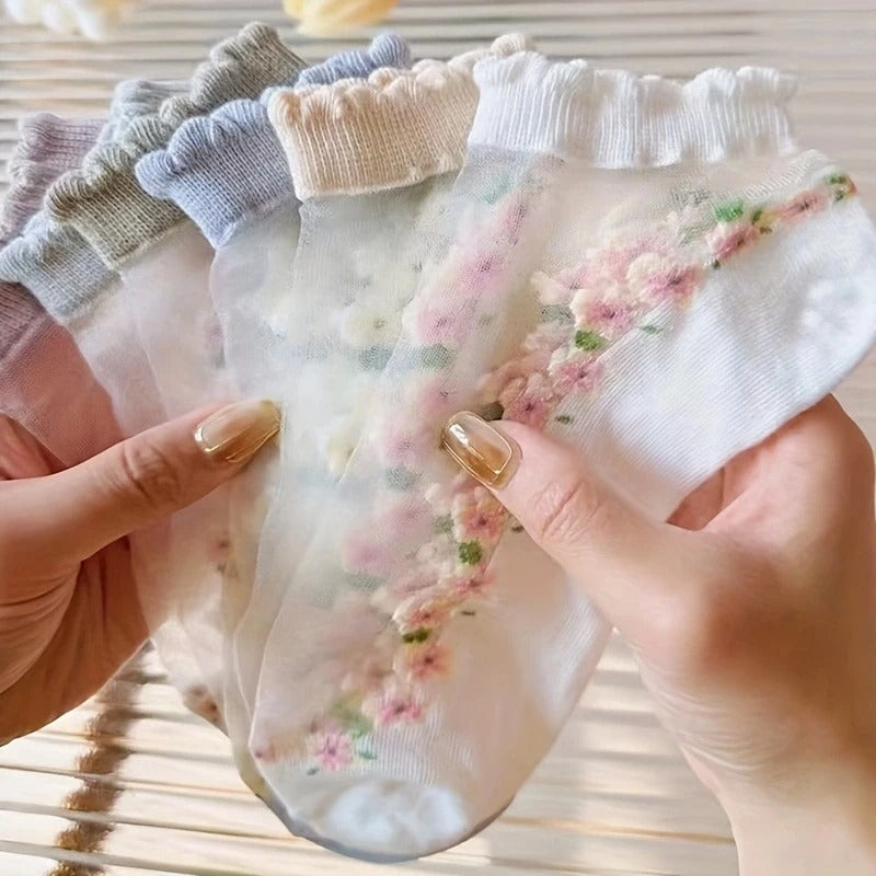 7 Pairs Zayzel Floral Socks