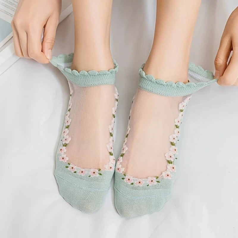 7 Pairs Zayzel Floral Socks